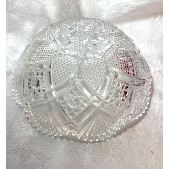 EAPG Early American Pressed Glass Bowl  8”x3”’ - Picture 4 of 4